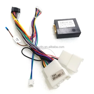 Mitsubishi Outlander Pajero 16pin Audio Wiring Harness Canbus Box Car Stereo Installation Wire Adapter Audio Video Cables