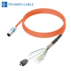 Custom Harness Solutions Servo Power Cable S210 6FX5002-8QN04 Servo Motor Cable Assembly Control Cable Sleeve Data Cable