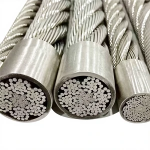 Udiya SS304/316 Steel Cable 7*7 7*19 Highly Polished Wire Rope 10mm for Wire Rope Fence & Elevator Use From Guangdong