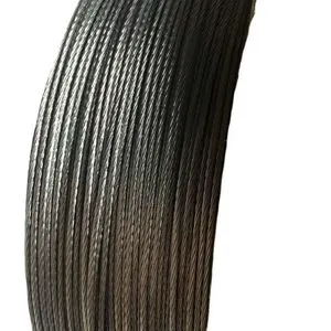 Bright Ungalvanized/galvanized Braided Flexible Sisal Core Steel Wire Rope Balance Cable Cord for Elevator