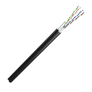 CCTV Elevator Copper Wire Traveling Flat Double-Layer Shield PVC CAT5E/6A Cold Resistant Stranded Wear SWA Construction Cable