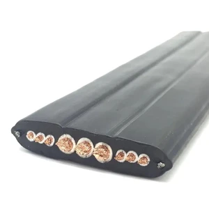 CE Standard 300/500V TVVB Flat Flexible Elevator Traveling Cable H05VVH6-F/H07VVH6-F 24*0.75mm2