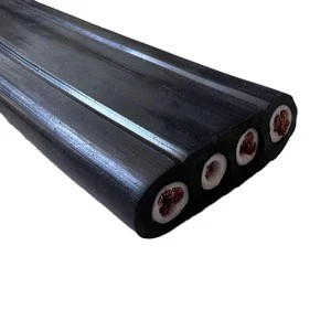 YVFB/H05VVD3H6-F Traveling Cable for Elevator Flame Retardant Copper Core Overhead Flat Cable ZR-YVFB TVVB 3 * 10+1 * 6 Wear