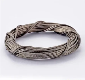 6*19 8*19 9*19 AiSi Standard High Carbon Steel Galvanized Wire Rope 8~16mm Construction Lift Elevator Traction Hoisting Cable