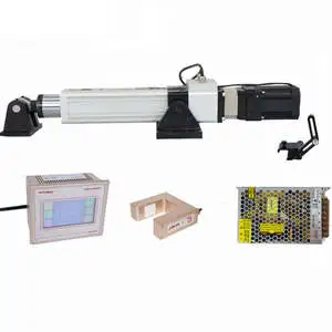 24V DC Servo Web Guiding System with Ultrasonic Sensor, 0.1mm Precision Correction for Conveyor Belts