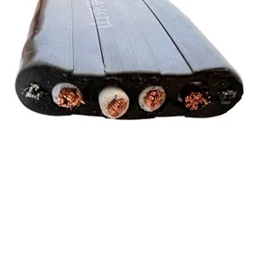 With Steel Wire Flat Wire Power Cable Elevator Flat Cable Yvfb-j3*25+1*16ZR-YVFBJ Gantry Crane Cable ZR-FFBJ ZR-YVFBJ 4*4