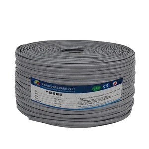 CPR Eca 16A/30A Double Shielded PVC Copper Traveling Cable Flat UTP STP Elevator Cable Cat5 Cat6 Cat7 Flexible Eca Compatible