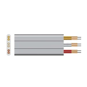 High Precision Modern Hotel Use Steel Fiber Optic Flat Elevator Shielding Durable Electronic Travelling Cable