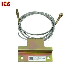 16201907_A 83192349_B OP=800, Elevator Landing Door Steel Wire Rope Assembly, Hall Door Linkage Wire Rope, Elevator Spare Parts