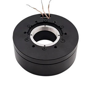 Frameless Hollow Shaft Outer Rotor BLDC Motor Low Inertia High Stall Torque Rotary Actuator Optical Stabilization PTZ Camera
