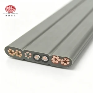 SZYL TVVBP Control Bending Resistant High Rise Building Flat Flexible Elevator Travelling Cable PVC Insulated Copper Conductor