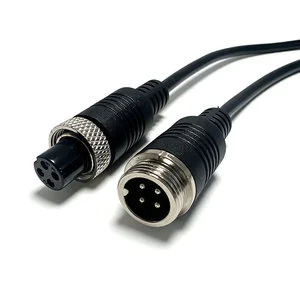 GX12 4 Pin Encoder Cable Stepper Motor Signal Wire Waterproof Aviation Connector Tinned Ends Custom