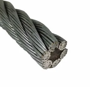 6x19 IWR Non-Rotating Galvanized Steel Wire Rope for Crane, High Strength Anti-Twist Hoisting Cable for Construction & Elevator