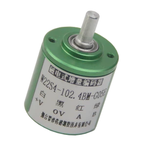 Yi Feng W22S4 Incremental Encoder-Miniature Waterproof IP66 4mm Shaft 3000 RPM Robot Speed Feedback DC 3.3V/5V/24V Cable Leads