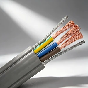 Copper Elevator Cable Signal Transmission Multi Twisted Flexible PVC Insulation IP68 Rated Chain Elevator System