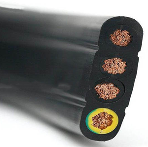 H03rn-f H05rn-f H07rn-f 3x1.5 3x2.5 3x3.5mm2 Hepr Flexible Flat Rubber Submersible Pump Cable Elevator Flat Cable