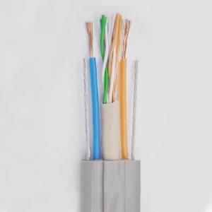 High Flex Solid PVC Elevator Traveling Composite Cable CAT5E + 2 Power Cores + 2 Steel Wires | Heavy Duty Lift Cable IP65 Rated