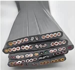 18 0.75 square Millimeters PE Insulated PVC Sheathed Copper Low Voltage 0.6/1KV Elevator Cable Flat Travel Cable Lifting Cable