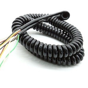 12 Cores 3m Spring Spiral Cable Coiled Cable for CNC Handheld Encoder