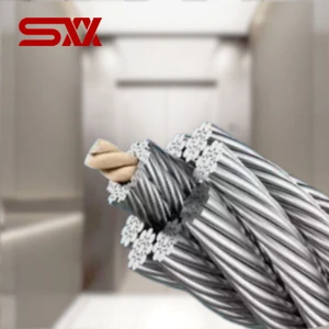 8x19S CSC Elevator Steel Wire Rope Carbon Steel-Semi-Steel Core Pre-Stretched Lift Track Hoist Cable Cord Supplier for Hotel Use