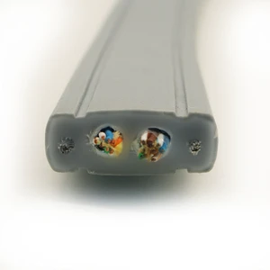 High Flexible PVC/LSZH Jacket 2 Pairs UTP Cat5e Ethernet Network Flat Elevator Cable Lift Traveling Cable