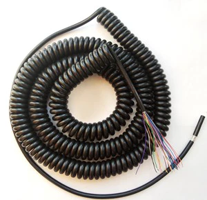 CNC Manual Pulse Generator MPG Hand Wheel Encoder 21 Cores Spring Spiral Cable