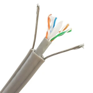 300/500V PVC Sheathed TVVBG Cat6 Cat5e Flat Accompanying Traveling Cable Elevator