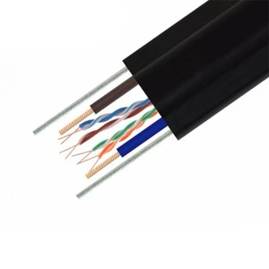 high quality utp cat6 elevator travel cable Steel Wire Rope flat lift for cctv camera