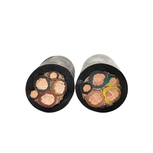 Heavy Duty Flexible Copper Power Cable 2.5-10mm Rubber Jacketed IP67 Rated Low Voltage for Construction/Elevator/Industrial