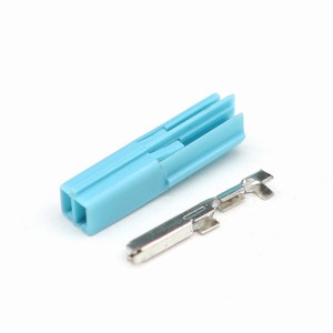 6098-3853 2Pin Cyan Automotive Wiring Harness Connector Housing with Female Terminals for Connectors Factory Direct Sale