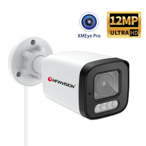 Outdoor&Indoor 12MP IP Surveillance Camera H.265 Compression Remote Viewing for Home or Business Use Network Security Camera PoE