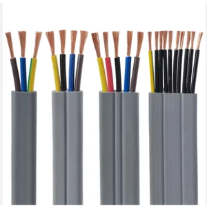 WR-TC TVVBP Elevator Parts Elevator Flat Belt Travelling Cable 2/3/4/5/6/7/8/10 Core Power Electric Cable