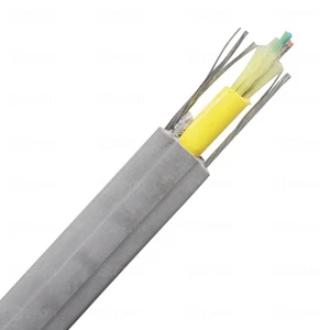 Elevator Travelling Cable 1 2 4 Fiber Optical Cable With Two CCTV Steel Wire