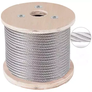 China Factory 8x19s Steel Cable Rope Din3062 Elevator Ropes Wire 8mm 10mm Galvanized Steel Wire Rope Price