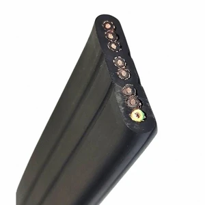 Solid Copper Core TVVB Flat Cable Elevator Electric Door Soft Rubber Insulation Overhead