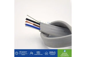 Custom TVVB2G Elevator Air Conditioning/Crane Flat Cable Tensile Wear-Resistant Waterproof Oil-Resistant Flexible Stranded PE