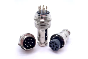 Soulin GX20 8 Pin Aviation Connectors Waterproof Power PCB Sensor Encoder Plug Cable with Brass Copper Welded Socket