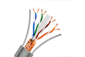 Elevator accompanying network cable Category 6 double steel wire shielded video cable copper elevator surveillance network cable