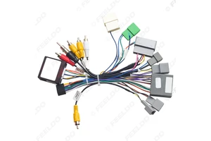 Car 16pin Power Cord Wiring Harness Adapter With Canbus for Mitsubishi Outlander/Pajero(07-08European) Installation Head Unit