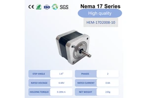 HEMM NEMA 17 Hybrid Stepper Motor | High Torque | 4.48V 2-Phase | Customizable | OEM ODM Manufacturer