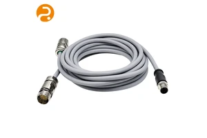 M23 M12 Circular Connector Cable Flexible PUR Wire IP67 Waterproof 300V DC/600V AC -40~+90 for Robot Servo Control