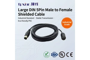 Factory DIN 5Pin Extension Cord 2M AWM2464 24AWG Shielded Signal Wire for Beauty Machine Elevator Light Curtain