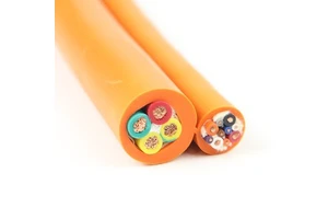 LIBIN YFFB-SPECIAL Flexible Flat Stranded Copper Elevator Cable 10 AWG Coil Shape Special Elastic Insulation 300V/500V