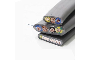 Flexible Multicore Twist Pair Shield CAT5A Elevator Flat Travel Cable TVVBPG Flexible Special Flat Elevator Travel Cable