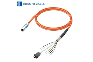 Custom Harness Solutions Servo Power Cable S210 6FX8002-8QN04 Servo Motor Cable Assembly Control Cable Sleeve Data Cable