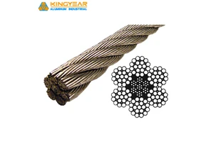 Kingyear 8x19S+FC Stranded Steel Wire Rope Cable for Elevator Factory Lift Power Use Henan China