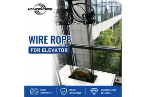 8X19S 6X19S+FC Galvanized Elevator Wire Rope Lifting Cable for High Rise Buildings