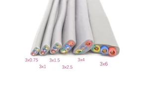 H07VVH6-F YFFB TVVB DMX 6X4mm Flex Flat Travel Power Cable for Cranes and Conveyors for Elevator