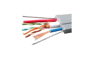 20years Factory Flexible Cat6 Elevator Cable with Two Steel Wire Flat Lift Cable Travelling UTP CAT6 CCTV Lift Cable