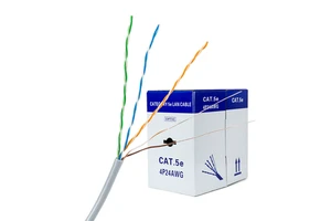 Factory cheap price per meter lan cable CCA 4 pairs 24awg cable 0.5 m utp cat5e elevator cable